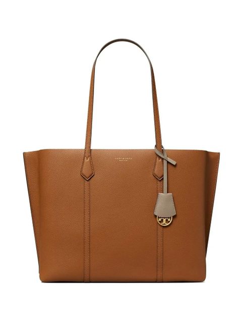 Tory Burch leather logo-print tote bag - Brown - zdjęcie produktu nr 1