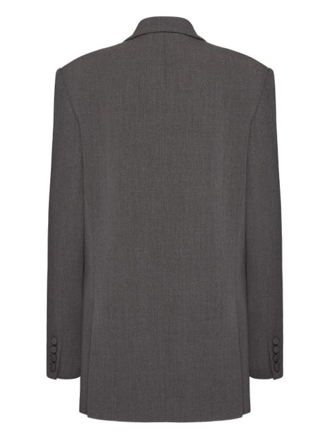 Valentino Garavani flap-pocket coat - Grey
