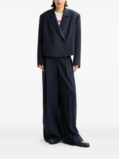 Essentiel Antwerp pinstripe-pattern pleated trousers - Blue - zdjęcie produktu nr 2