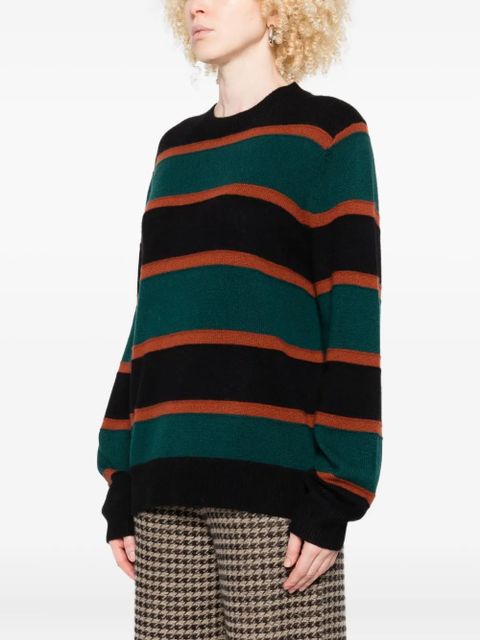 Guest In Residence striped crew-neck sweater - Green - zdjęcie produktu nr 2