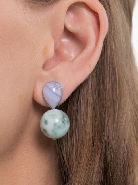 Jennifer Behr Allison jade stone earrings - Green - zdjęcie produktu nr 2