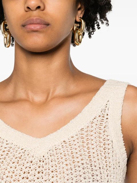 Max Mara knitted tank top - Neutrals