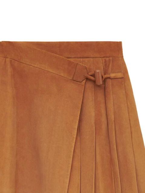 LOEWE buckle pleated short skirt - Neutrals - zdjęcie produktu nr 2