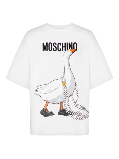 Moschino goose-graphic T-shirt - White - zdjęcie produktu nr 1