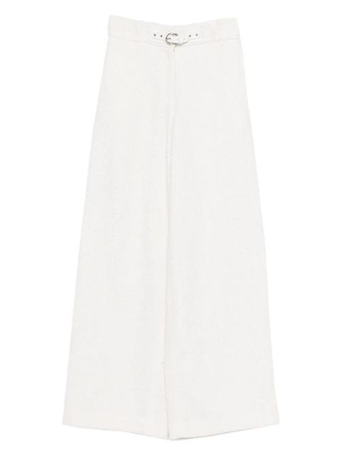 Maje belt flared trousers - White - zdjęcie produktu nr 1