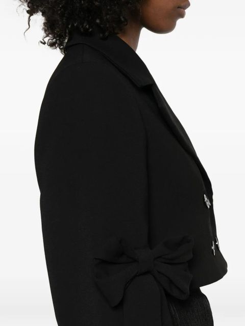 GANNI double-breasted jacket - Black