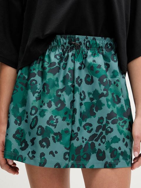 adidas spódnica Animal Print 3-Stripes kolor zielony mini rozkloszowana JM1848 - zdjęcie produktu nr 1