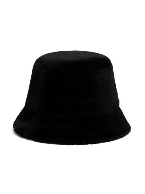 Marni logo-patch bucket hat - Black