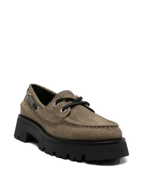 Alexander Wang Carson platform boat shoes - Green