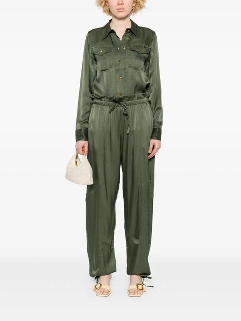 GANNI satin shirt - Green - zdjęcie produktu nr 2