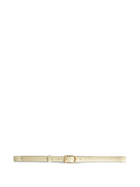 Zadig&Voltaire Rise crocodile-embossed slim belt - Neutrals - zdjęcie produktu nr 2
