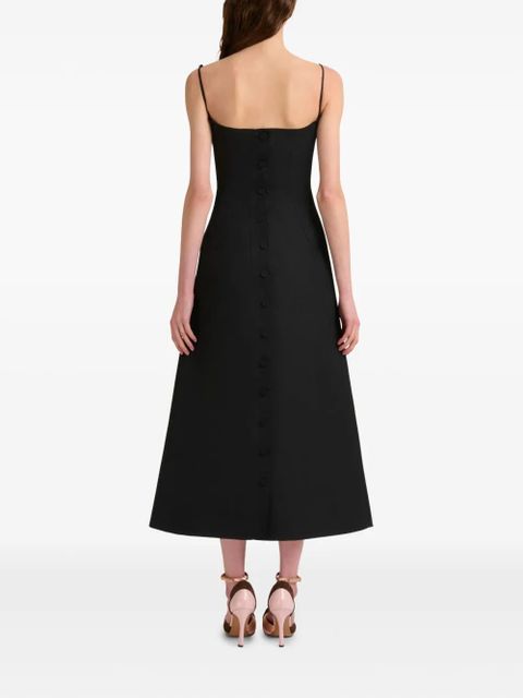 Marni pleat-detailing midi dress - Black
