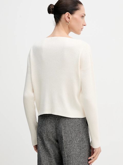 Sisley sweter z domieszką wełny damski kolor beżowy 1KHTL106J