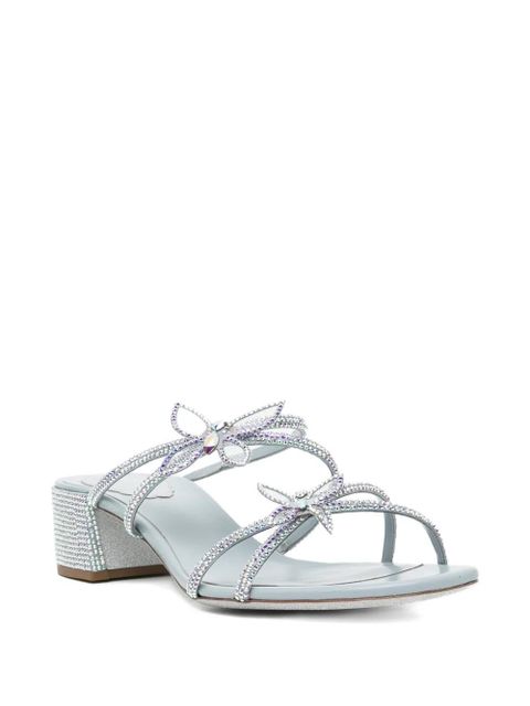 René Caovilla 40mm crystal-embellished sandals - Blue - zdjęcie produktu nr 2