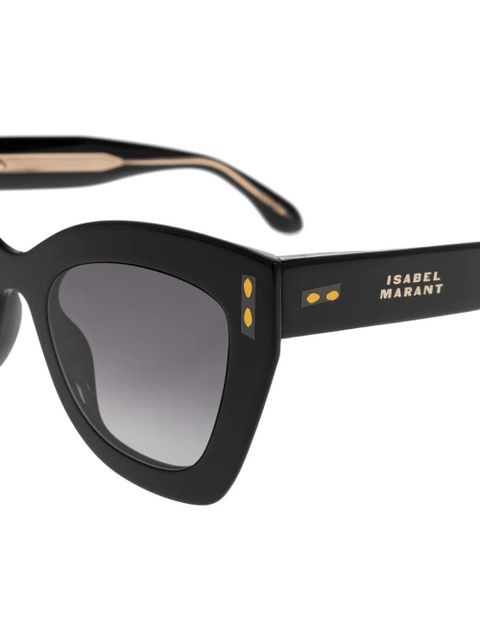 Isabel Marant Eyewear cat-eye studded sunglasses - Black