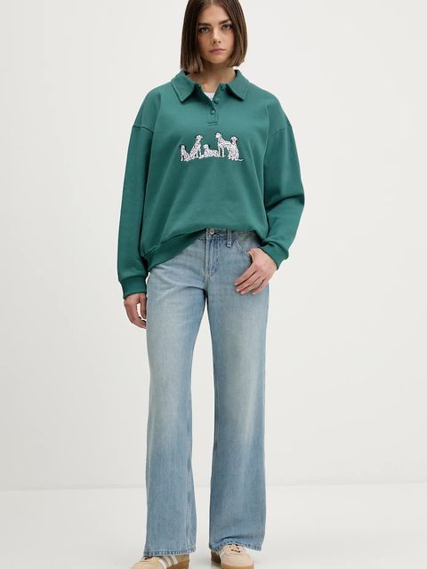 Hollister Co. jeansy damskie high waist KI355-5700-279 - zdjęcie produktu nr 2