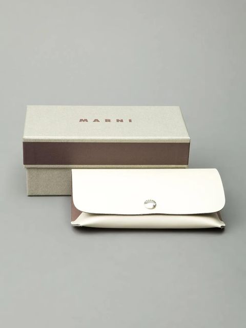 Marni Eyewear chunky moulded sunglasses - Brown - zdjęcie produktu nr 2