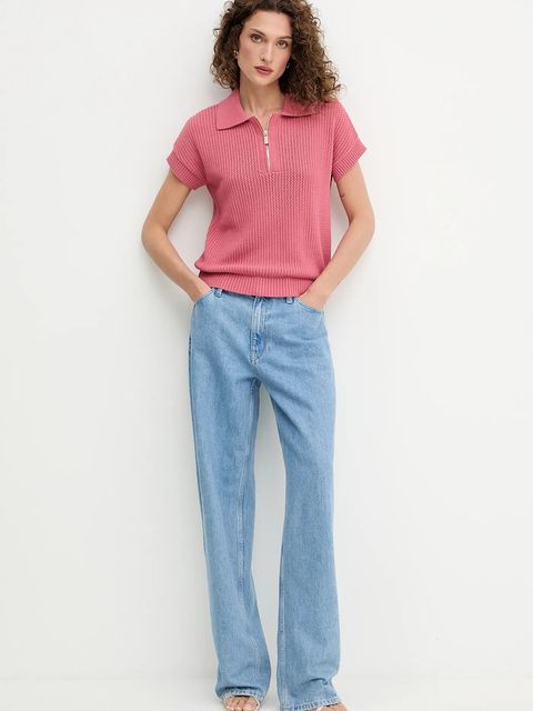 Morgan polo damski kolor różowy MLAOS