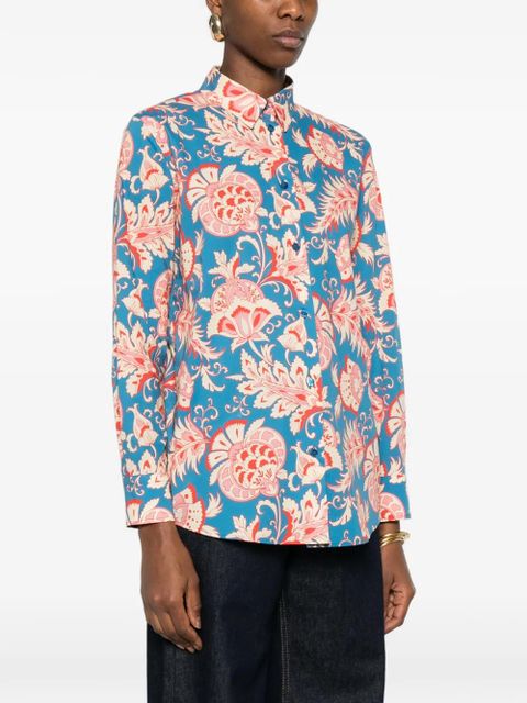 ETRO floral-print shirt - Blue