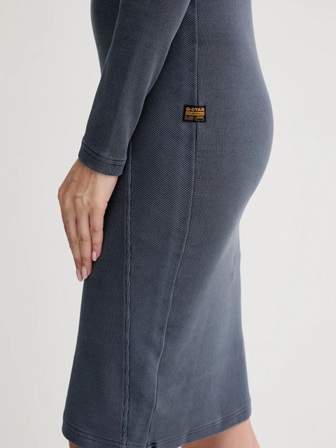 G-Star sukienka kolor szary mini dopasowana D27164.E127