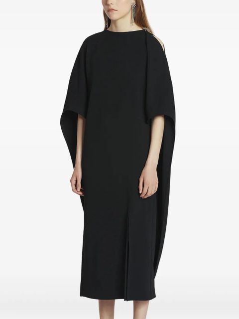 Lanvin appliqué-detail midi dress - Black