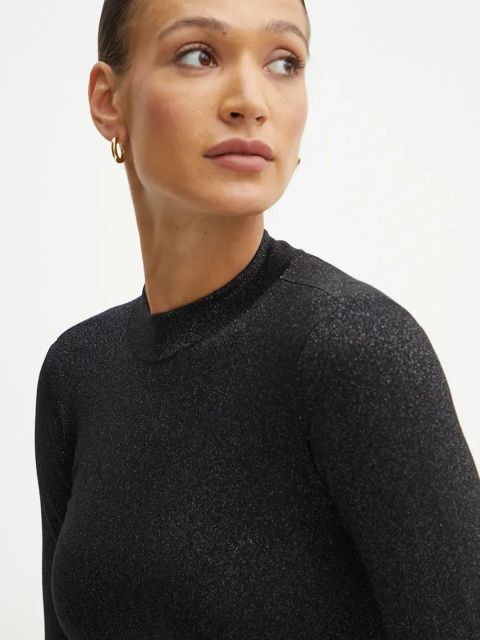 Twinset sukienka kolor czarny maxi dopasowana 242AT3011