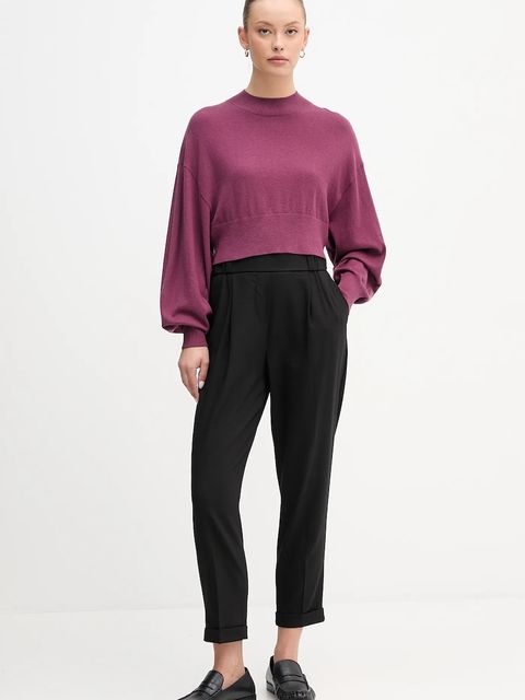 United Colors of Benetton spodnie damskie kolor czarny 4962DF079 - zdjęcie produktu nr 2