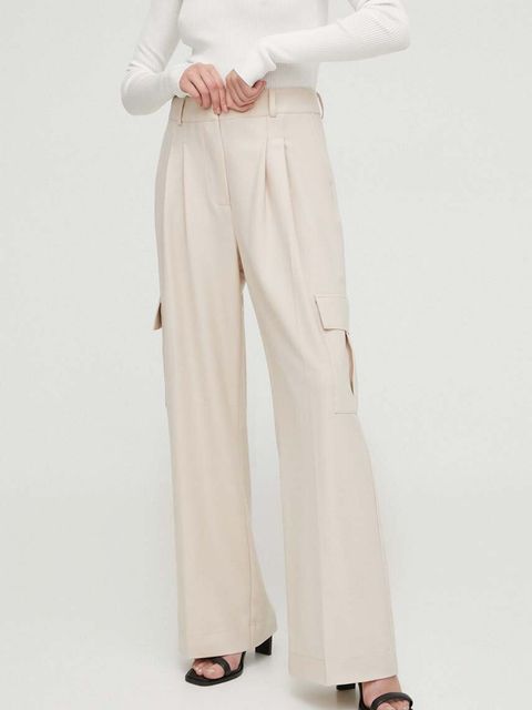 Herskind spodnie z domieszką wełny Louise