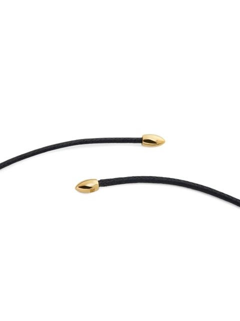 Monica Vinader solitaire-diamond cord necklace - Black - zdjęcie produktu nr 2
