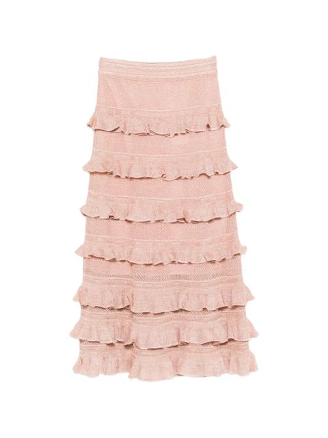 ZIMMERMANN ruffled maxi skirt - Pink - zdjęcie produktu nr 1