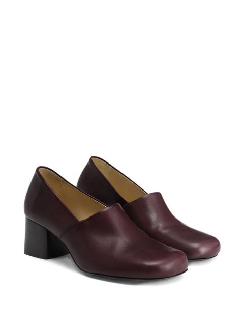 LEMAIRE 55mm Anatomic block-heel pumps - Brown - zdjęcie produktu nr 2