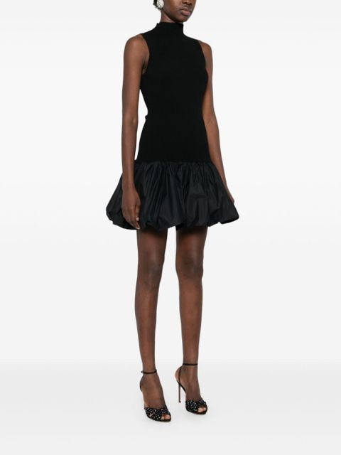 ROTATE BIRGER CHRISTENSEN ribbed-knit mini dress - Black - zdjęcie produktu nr 2