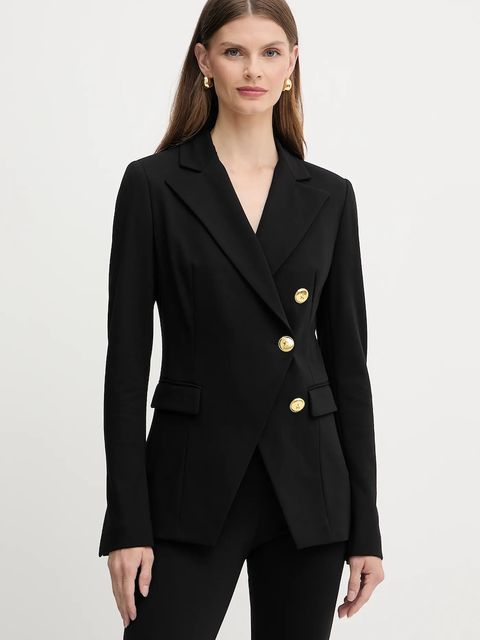 Pinko marynarka kolor czarny jednorzędowa gładka 105573 A24C - zdjęcie produktu nr 1