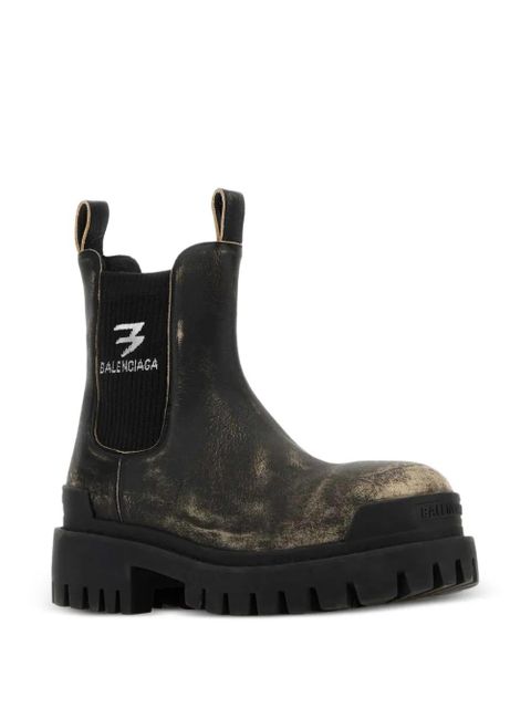 Balenciaga Strike leather Chelsea boots - Black - zdjęcie produktu nr 2