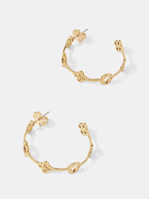 Tory Burch kolczyki damskie ze stali nierdzewnej Forget Me Not - zdjęcie produktu nr 1