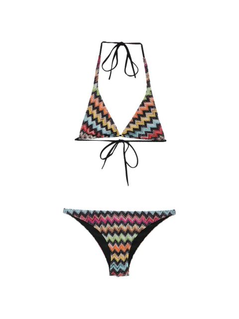Missoni zigzag-knit bikini - Black - zdjęcie produktu nr 1