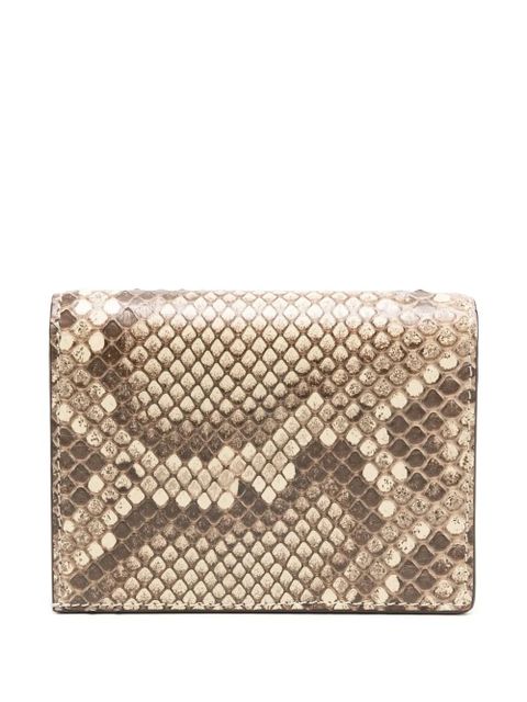 Valentino Garavani snakeskin-effect wallet - Neutrals - zdjęcie produktu nr 2