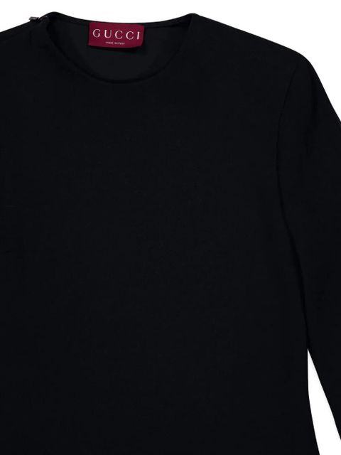 Gucci single-sleeve midi dress - Black