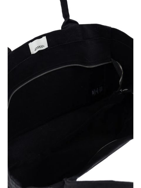 ISABEL MARANT Yenky logo-embroidered zipped tote bag - Black