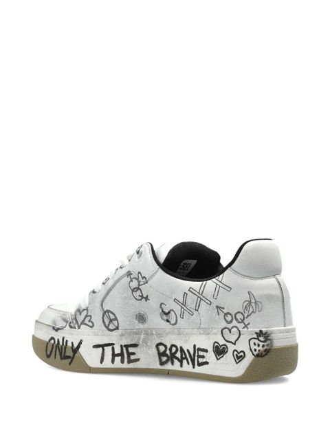 Diesel S-D-Ollie graffiti low-tops sneakers - White - zdjęcie produktu nr 2