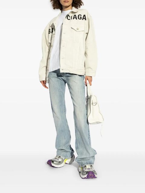 Balenciaga logo-embroidered T-shirt - White