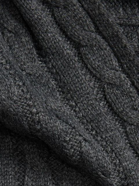 Lauren Ralph Lauren szalik z domieszką wełny kolor szary gładki 454960071