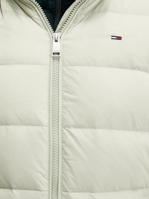 Tommy Jeans kurtka puchowa damska kolor zielony DW0DW18312