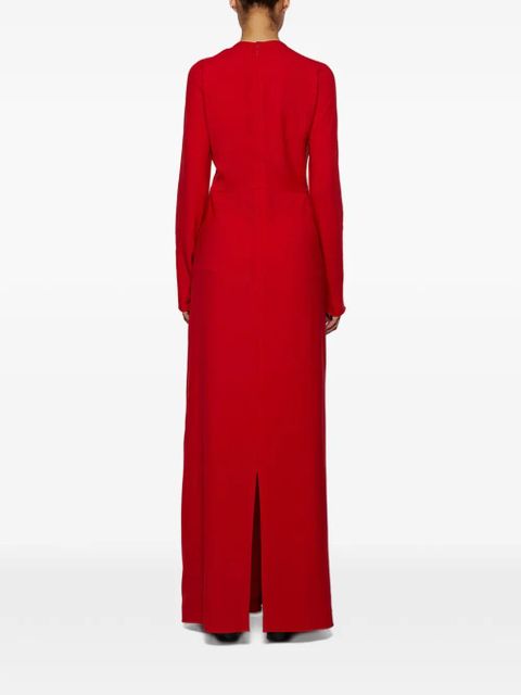 The Row Anselm long-sleeve maxi dress - Red