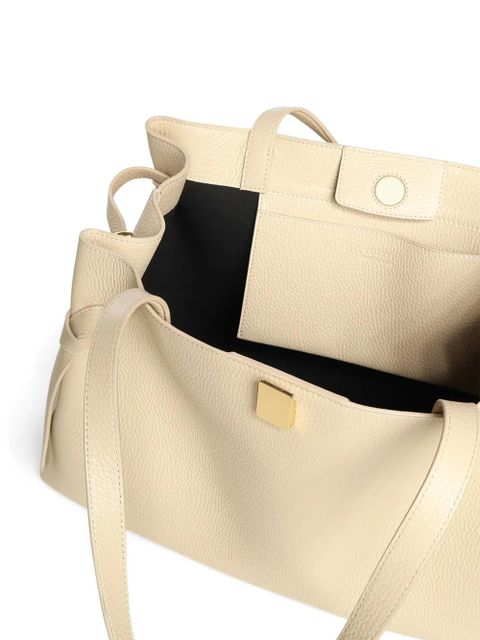 Yuzefi Gyoza mini pebble-grain tote bag - White