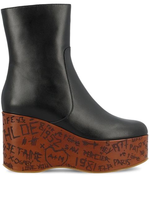 Chloé 80mm Maxime boots - Black - zdjęcie produktu nr 1