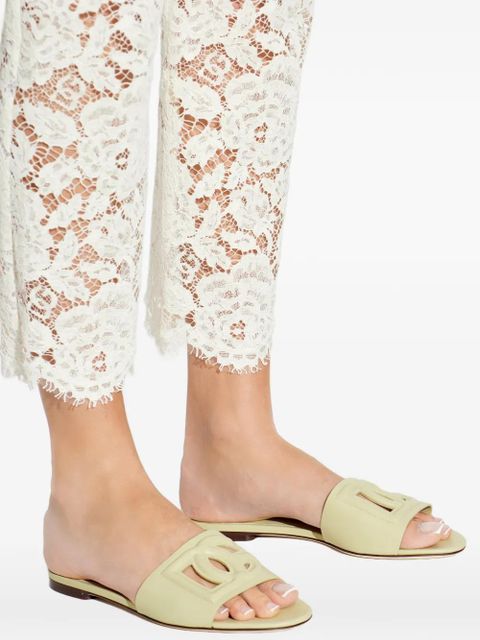 Dolce & Gabbana Bianca logo detail slides - Neutrals