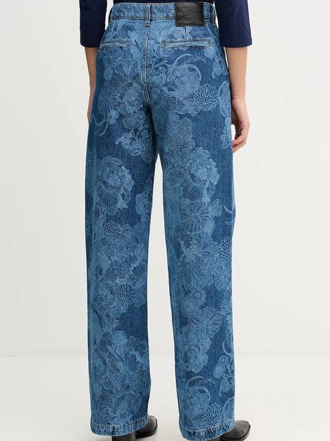 Sisley jeansy damskie kolor niebieski 4W9KLF07L