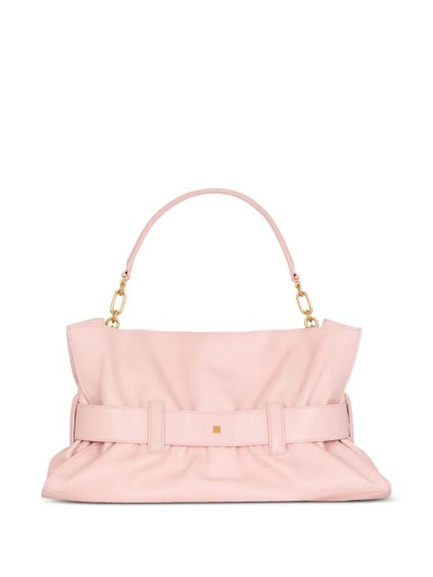 Balmain medium Anthem bag in smooth leather - Pink