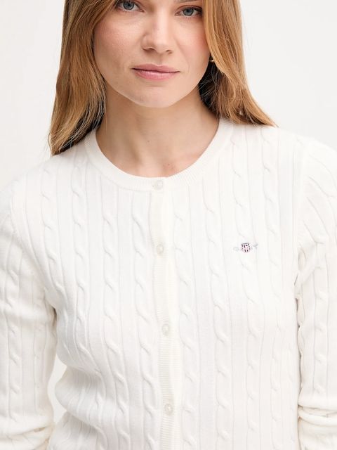 Gant kardigan damski kolor beżowy lekki 4800103